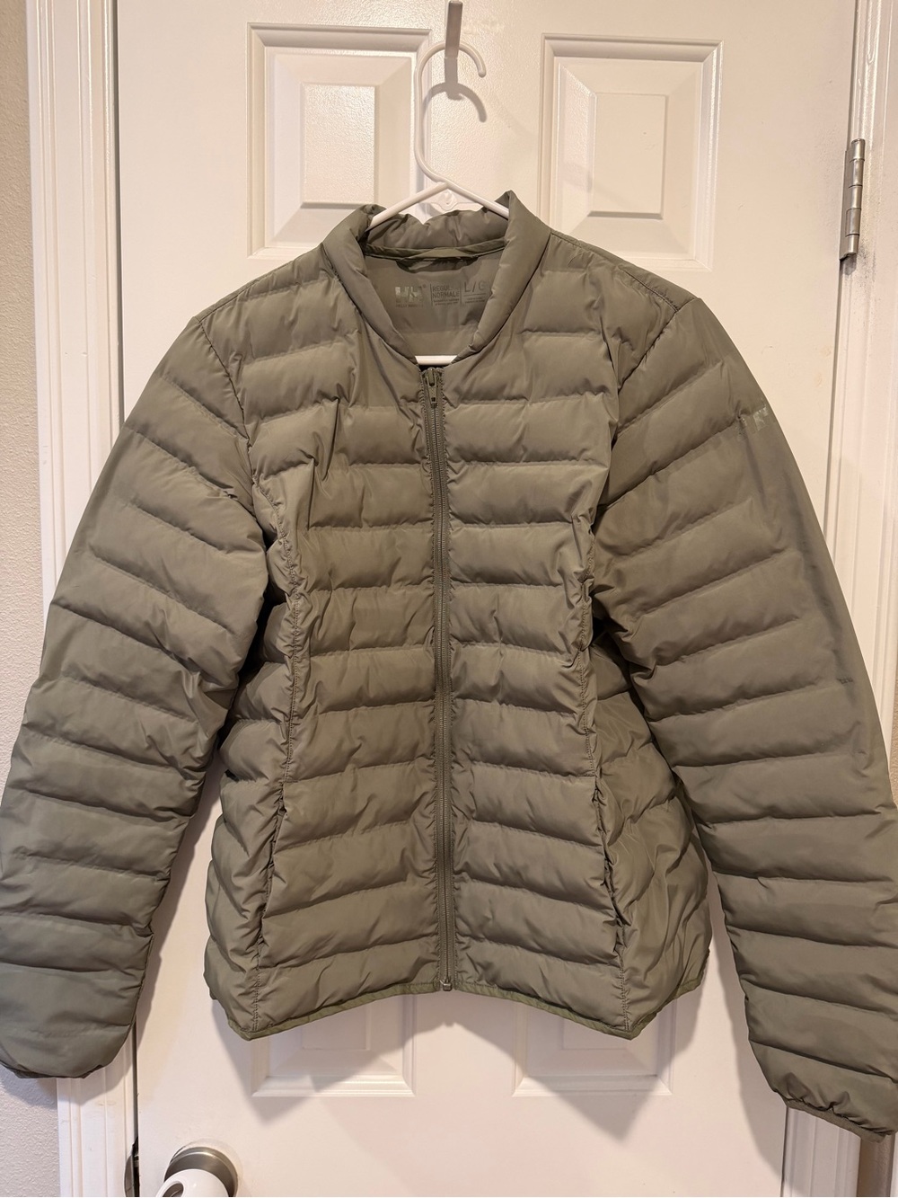 Helly Hansen Olive Green Quilted Lightweight Puffer Jacket